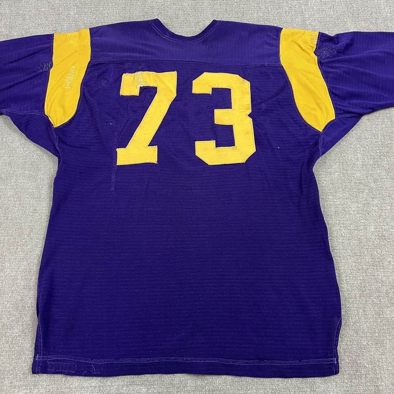 Vintage 50s La Salle Procure Durene Football Jersey Size 44 Original Repairs 40s gallery