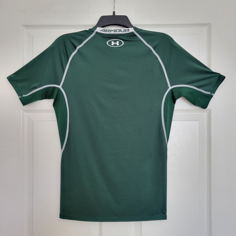 Under Armour Heatgear Compression Short Sleeve Green T-Shirt Size Large gallery