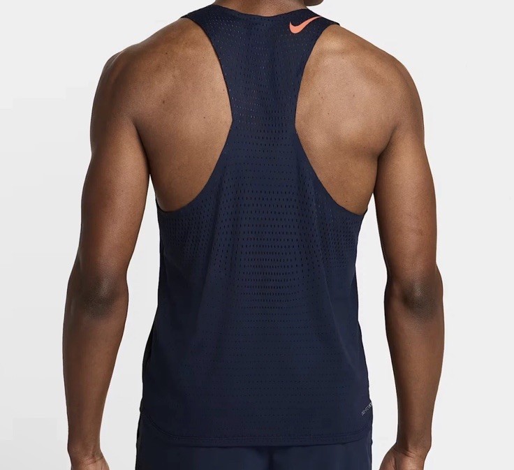 Nike AeroSwift Dri-FIT ADV Running Singlet Men Size Small Blue Orange FN4231-451 gallery