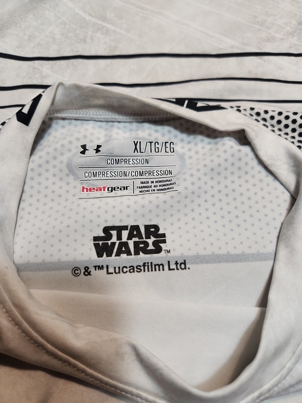 Under Armour Star Wars Stormtroopers Compression T-Shirt Gym Workout White gallery