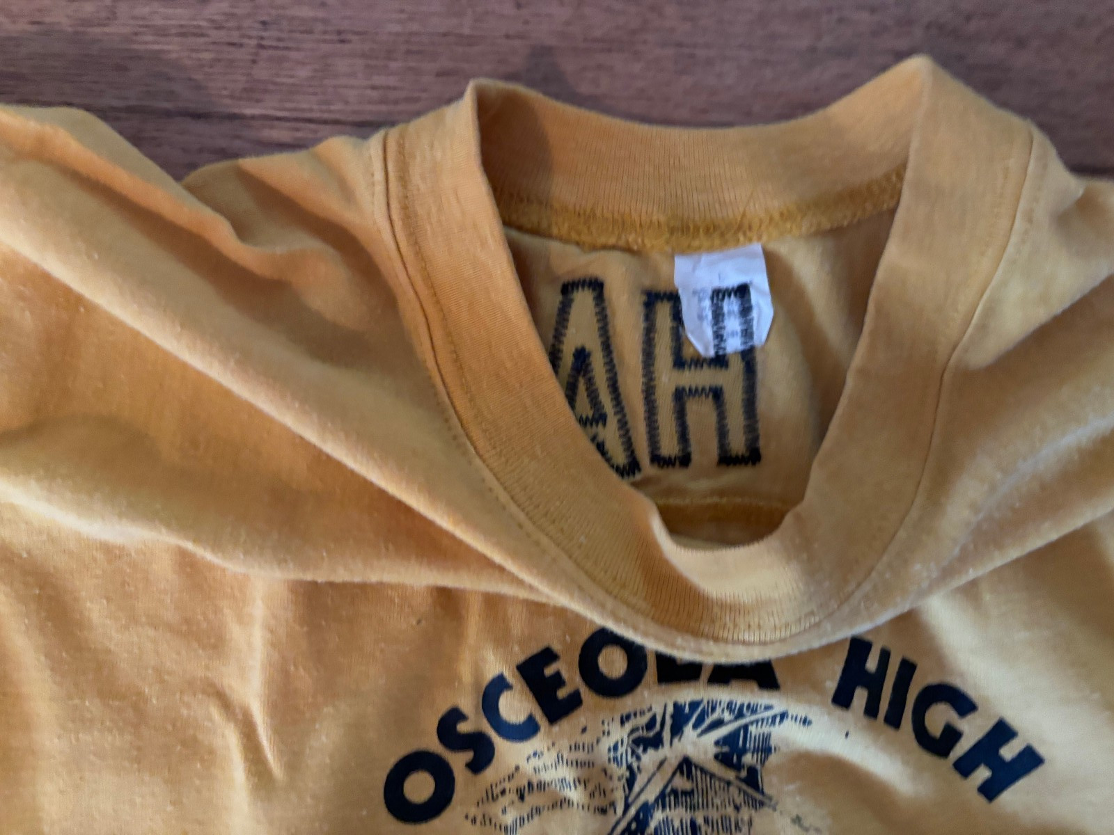 True Vintage 70’s Osceola High School Ringer T Shirt-007 - L gallery