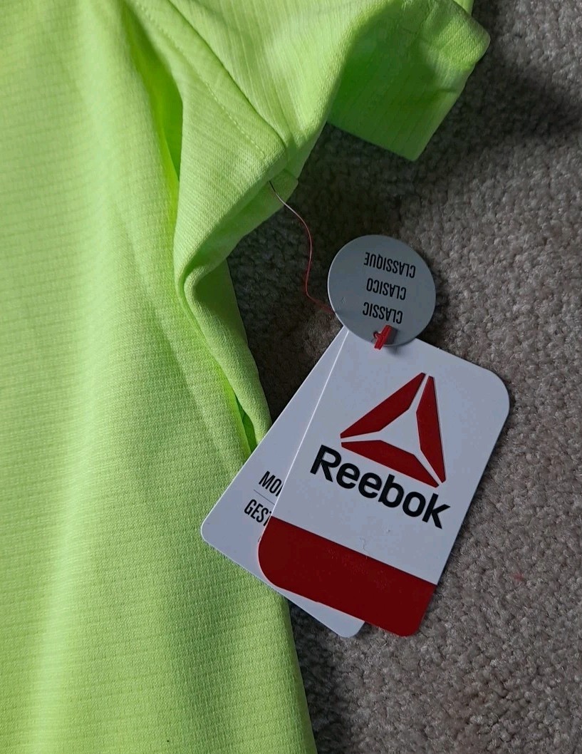 Polo Shirt Reebok Performance Men's 3XL Golf Tennis Classic Fit Neon NWT gallery