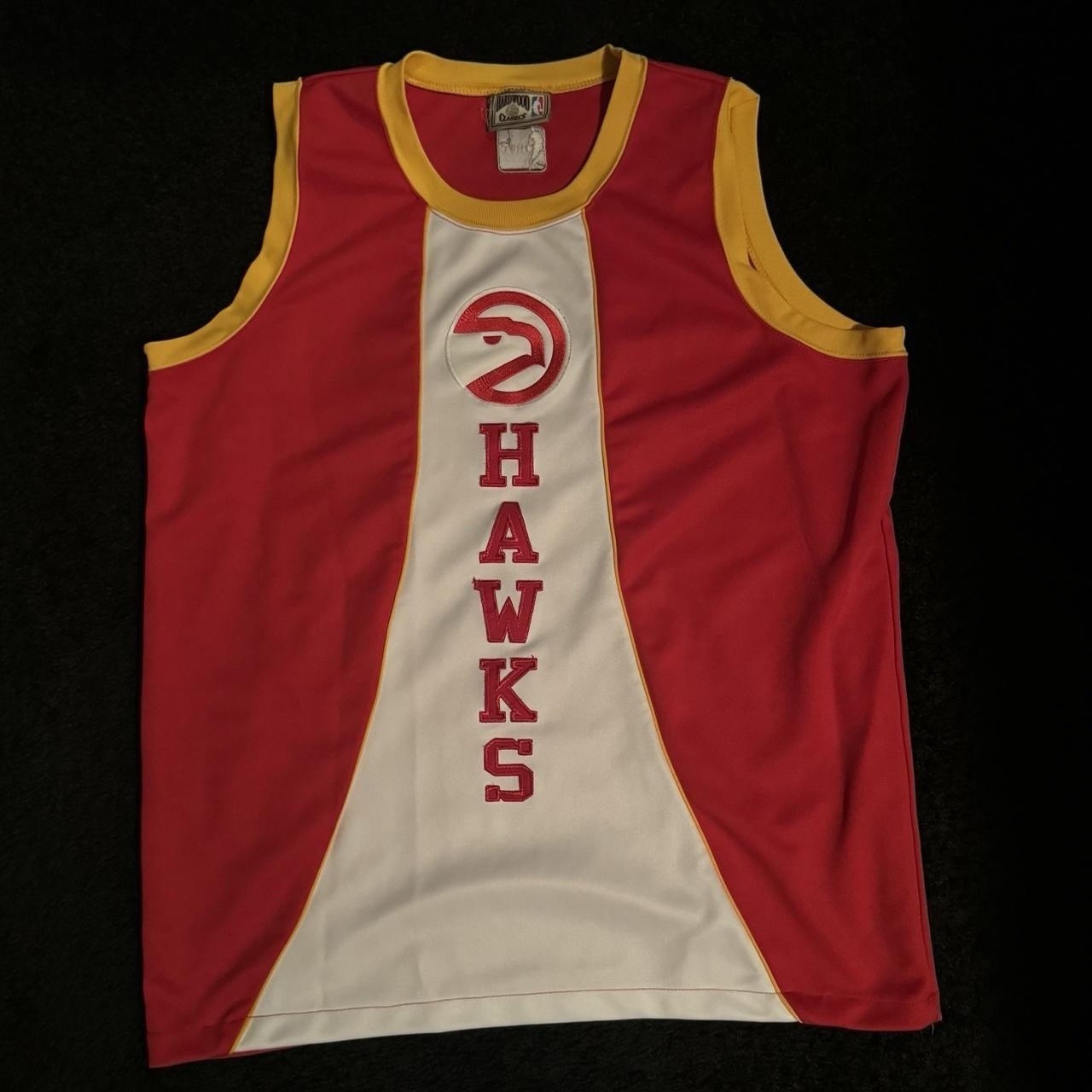 Hardwood Classics Red Atlanta Hawks Basketball Jersey Large gallery