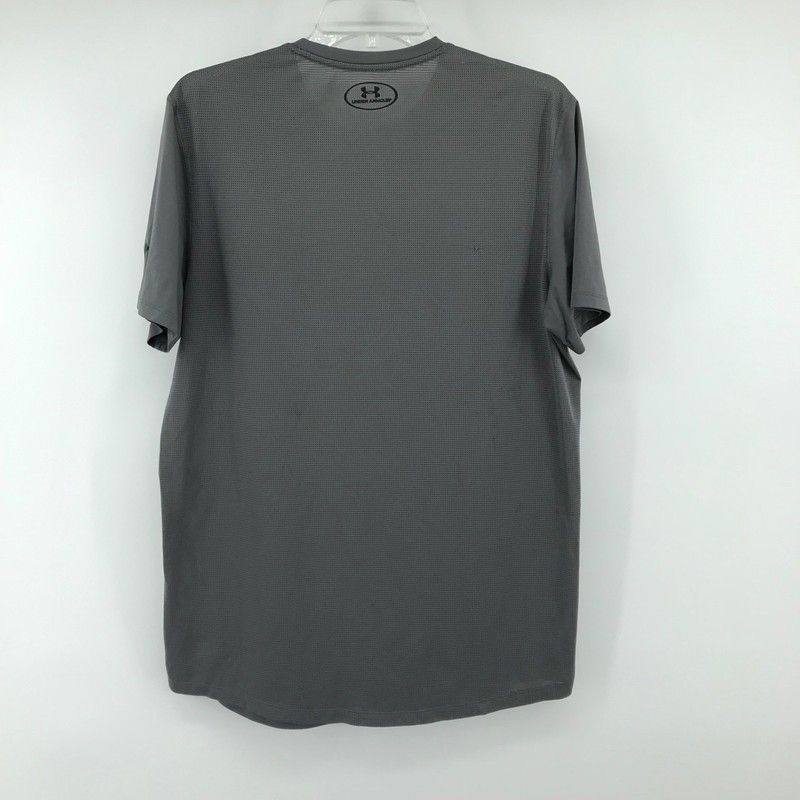 Under Armour Fitted Heatgear Threadborne Gray SS Shirt Size M MD Medium gallery