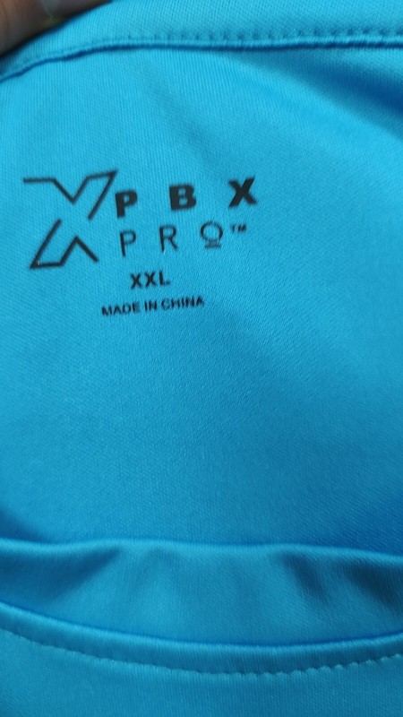 Mens Activewear Shirt PBX Pro Blue Gray Size XXL Golf Performance gallery