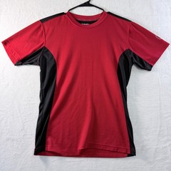 AND1 Performance T Shirt Mens Small Red Black Athletic Workout Tee