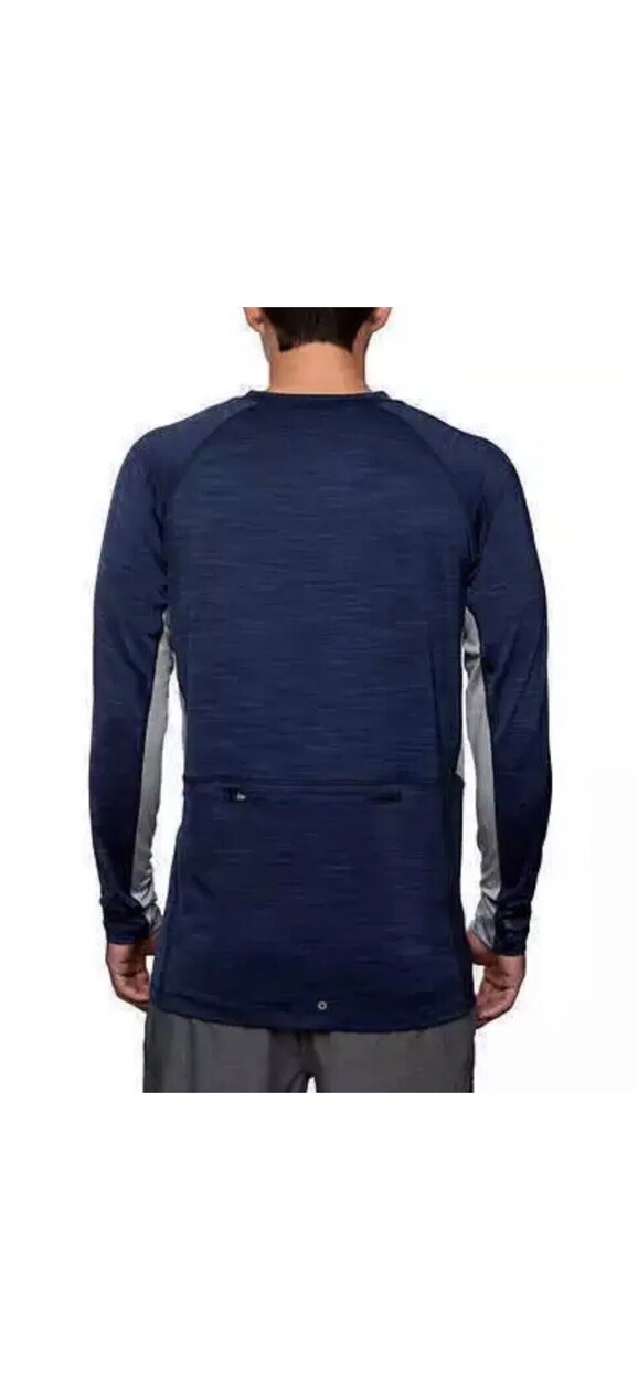 Hang Ten, LS Wicking UV Sun Protection Tee T-Shirt UPF 50+ Large , Blue B6 gallery