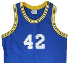 VTG Betlin Mens Basketball 42 Jersey Medium Golden State UCLA Blue Tag XL USA