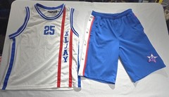 Vintage 1990’s ELJAY Mens Jersey and Short Set: Jersey Size Large/ Shorts Medium
