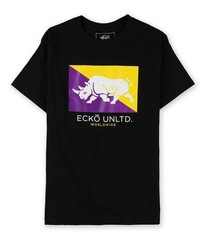 Ecko Unltd. Mens Core Flag Rhino Graphic T-Shirt, black, L