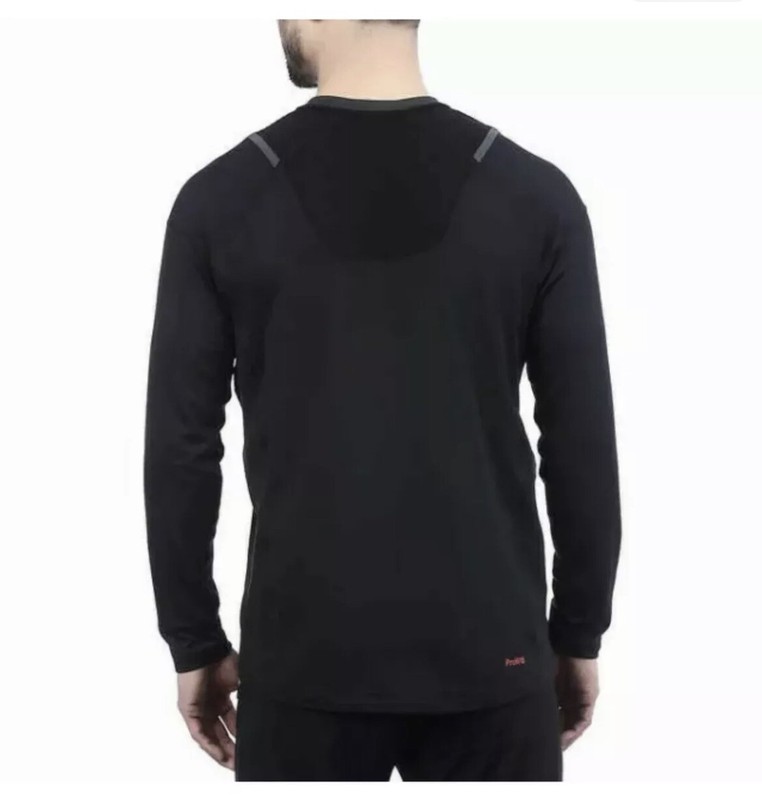 SPYDER Active Mens Crew Neck Pullover Sweater XL Blazing BLACK Stretch NWT gallery