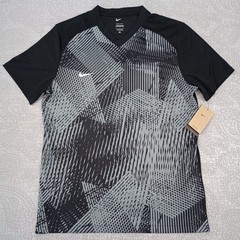 Nike Men’s Dri-FIT Precision VI SS Slim Fit Black Silver Soccer Jersey Size XL