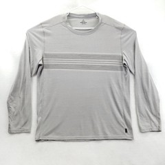 PrAna Breathe Shirt Mens XL Gray Long Sleeve Performance Athletic Top