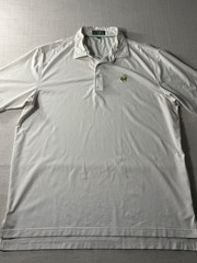 Peter Millar Masters Golf Performance Polo White XL Augusta National Lightweight