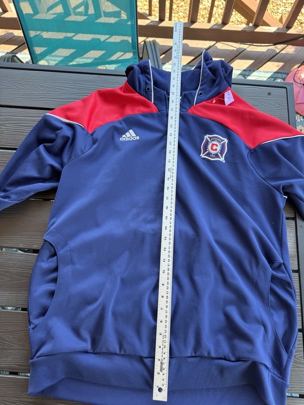 Adidas Rare CHICAGO FIRE Hoody jersey Track Sweat shirt Jacket Top 2XL V gallery