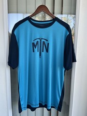 Mountain Hardwear Shirt Mens XL Blue Athletic Short Sleeve Tee Base Layer
