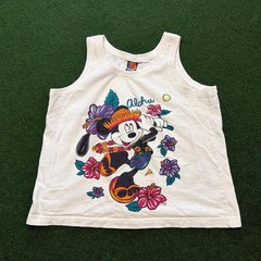 Vintage 1990s Mickey Mouse mickey unlimited aloha Hawaiian summer tank top