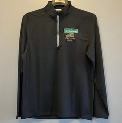 Sport Tek Mens M Black Shirt Tri-Blend 1/4 Zip Pullover Kerrygold Irish Cream