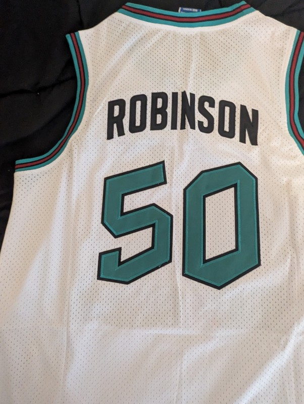 Large Unworn White Champion David Robinson 1996 NBA All Star Jersey Basketball gallery