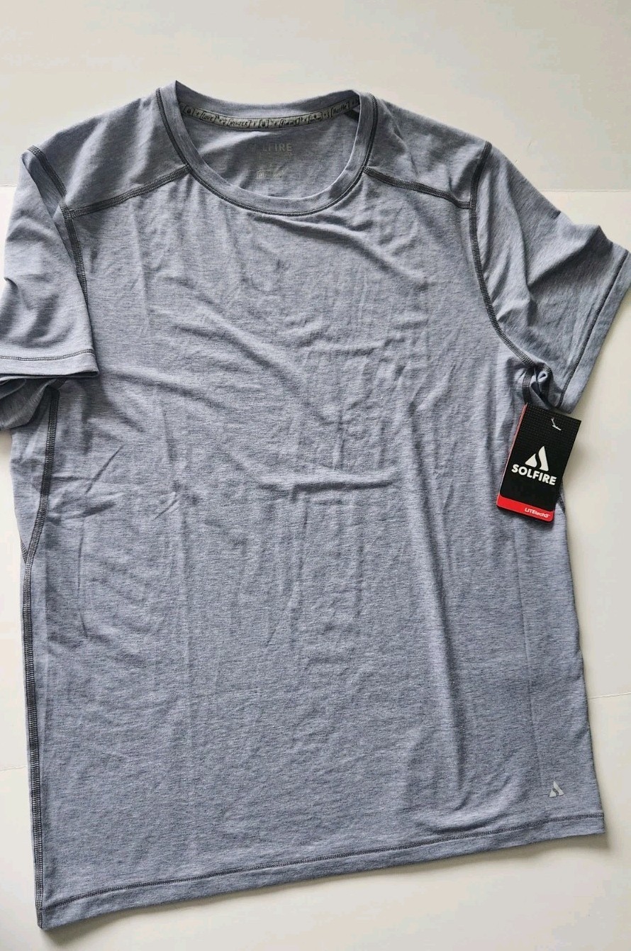 Solfire Tech Tee Medium Athleisure Performance Quick Dry NWT gallery
