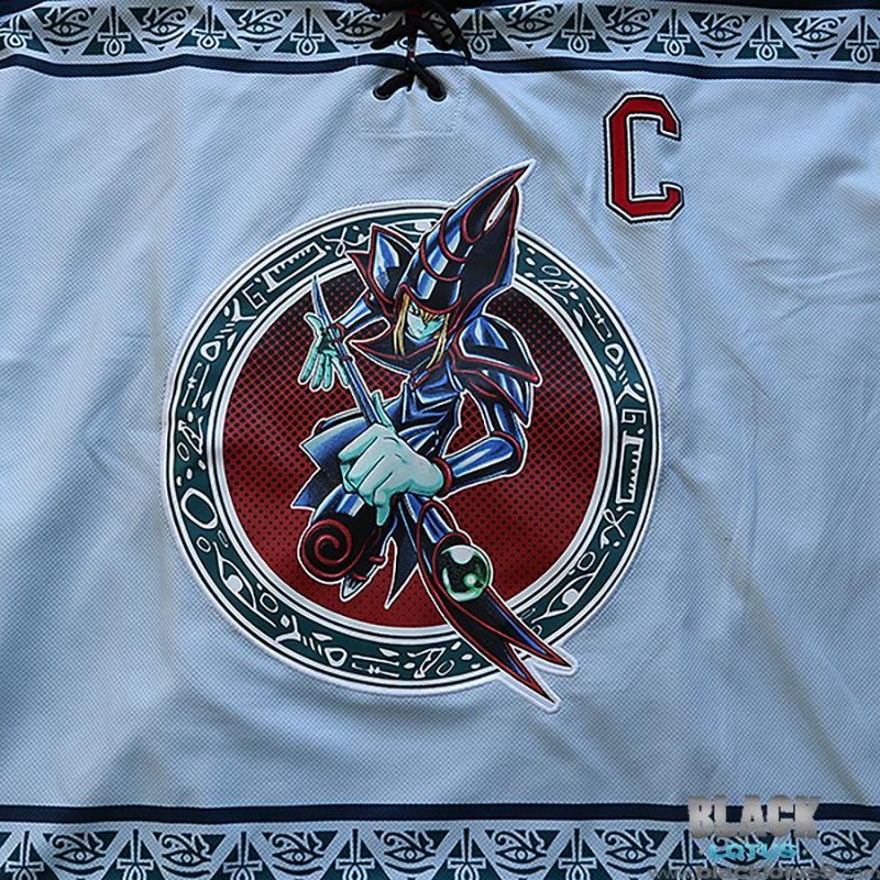NEW Yu-Gi-Oh! Dark Magician Hockey Jersey Yugi 96 Captain BoxLunch size Large gallery