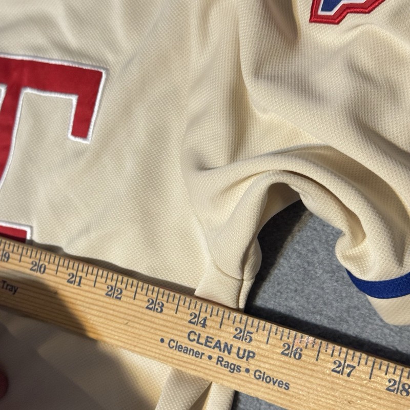 Texas Rangers Cooperstown Throwback Jersey Mens L No Name gallery