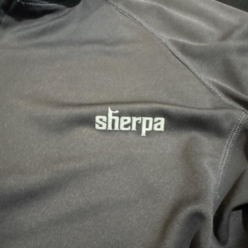 Sherpa Men's 1/4 Zip Mock Neck Pullover Polyester Long Sleeve Gray L gallery