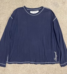 Life Is Good Mens L Blue Long Sleeve Tee Casual Outdoor Beach Weekend Shirt Top