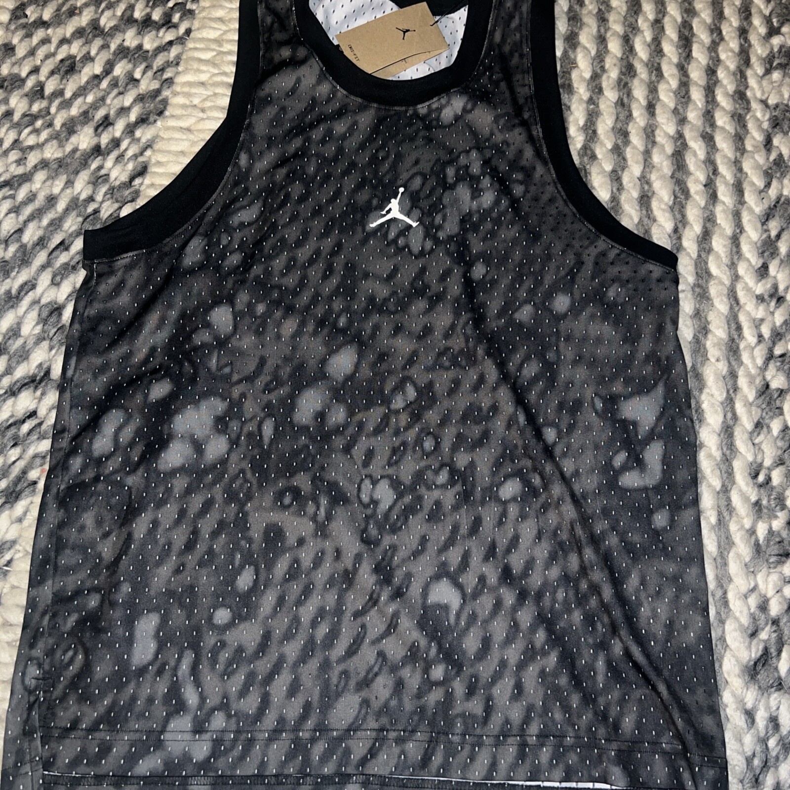 NWT NIKE Dri-FIT Jordan Sport Mesh Jersey Black Men’s Sz M-XXL FN5854-010 $55 gallery