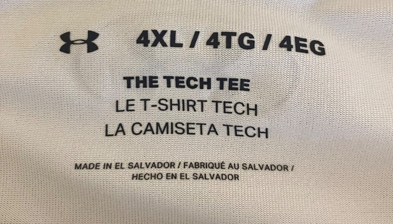 Under Armor Men's Short Sleeve T-shirt Big Tall White 4X Loose Fit Lightweight gallery