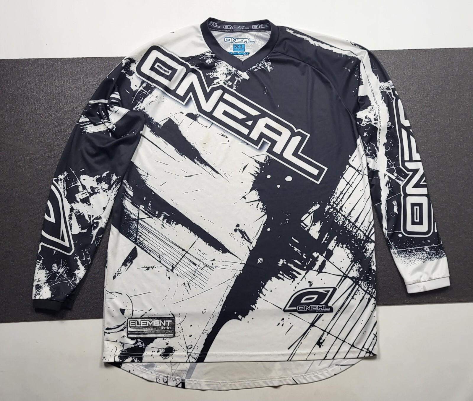 Vintage element O'Neal Prints Padded Motor Cross Racing Shirt jersey size XL gallery