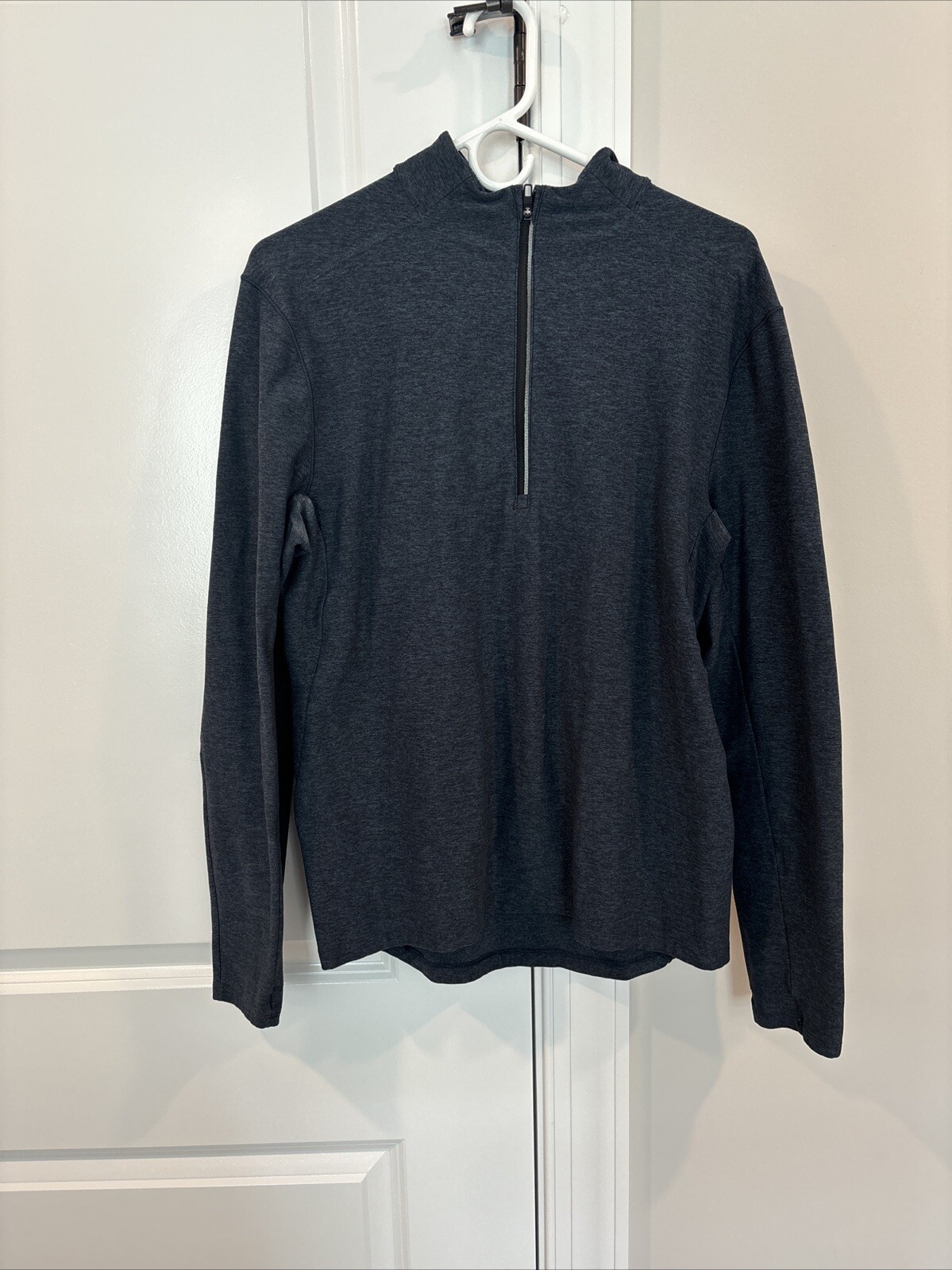 Lululemon Men's Green Quarter Zip Lightweight Running Workout Size M Or L gallery