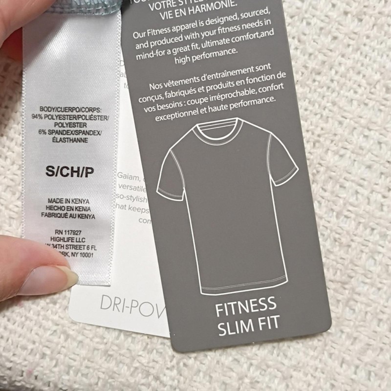 NWT GAIAM Men's Slate Everyday Basic Crew Mens Size Small Shirt fitness gallery
