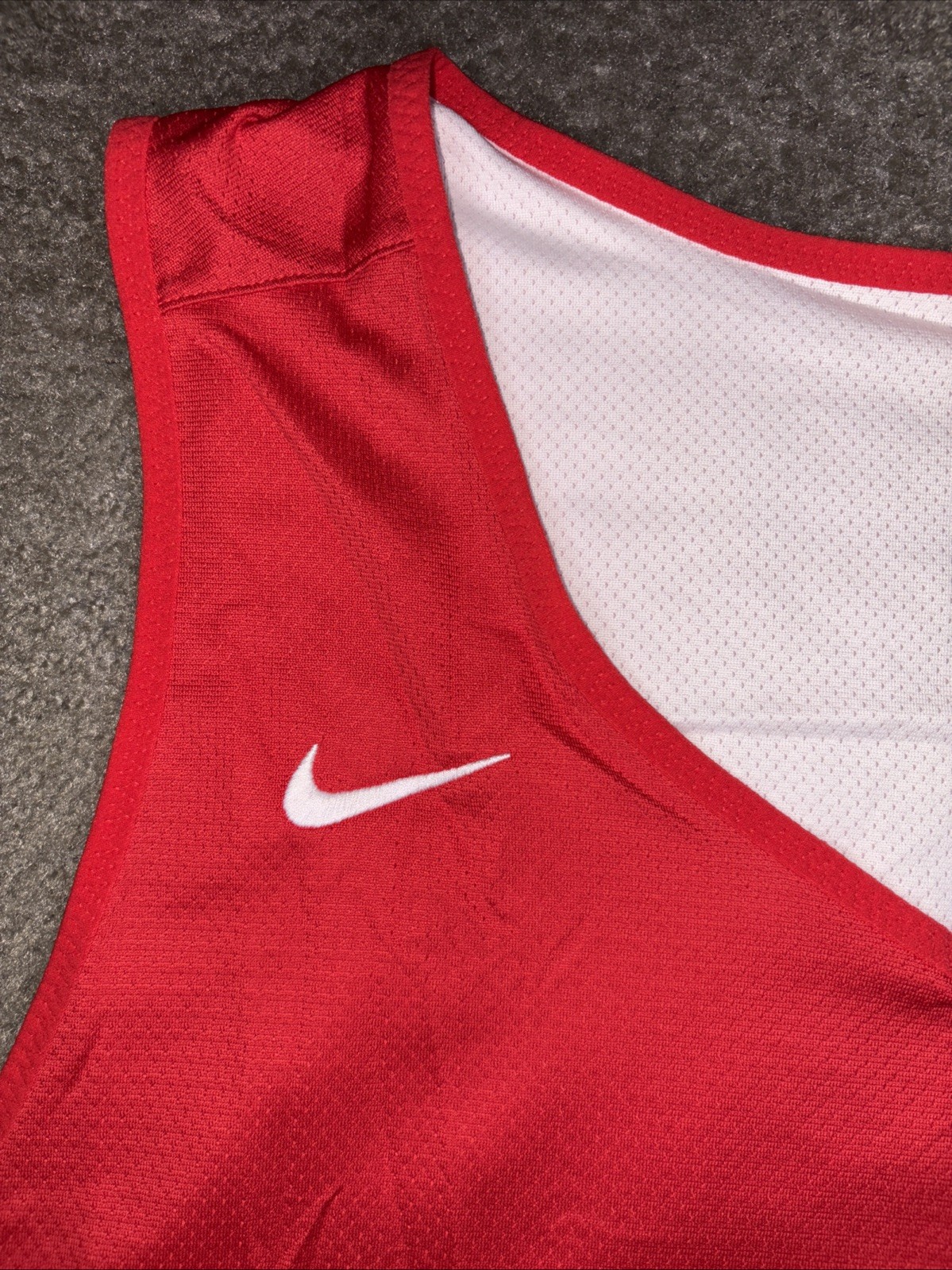 Nike Men’s Dri-FIT Practice Basketball Jersey (Reversible) Red White 3XL gallery