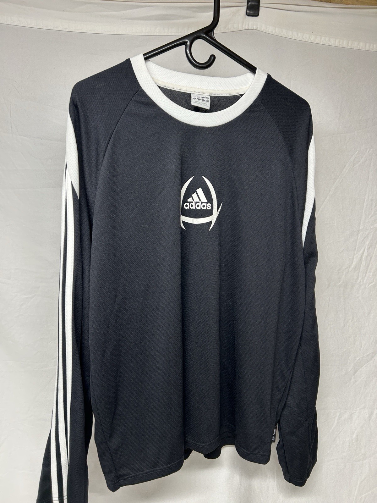 Adidas Soccer Jersey Size XLarge, Black, And White ClimaLite Long Sleeve gallery