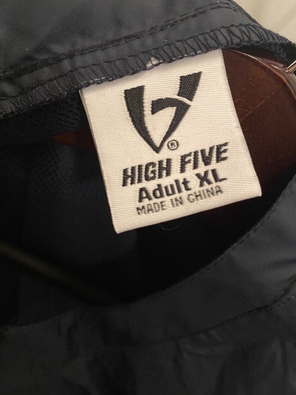 Augusta High Five Sportswear Nylon Short Sleeve Blue Windbreaker Shirt Adult XL gallery