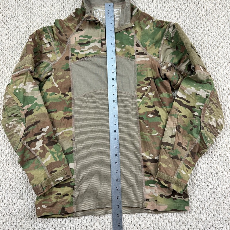 Army Combat Shirt Men M Flame Resistant Operational Camo 1/4 Zip FR Pullover USA gallery