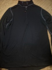 Terramar Body Sensors Size Small Men’s Black Long Sleeve Shirt W/ Thumbholes Sm