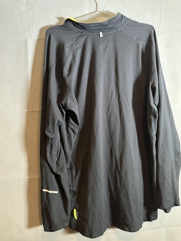 Nike Livestrong Shirt Mens XL Black Yellow Dri-FIT 1/4 Zip Running Top gallery