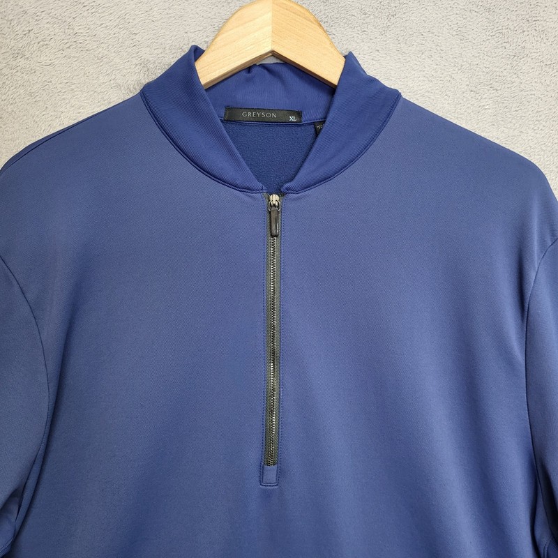 Greyson Pullover Mens XL Blue 1/4 Zip Golf Long Sleeve Siasconset Casual gallery
