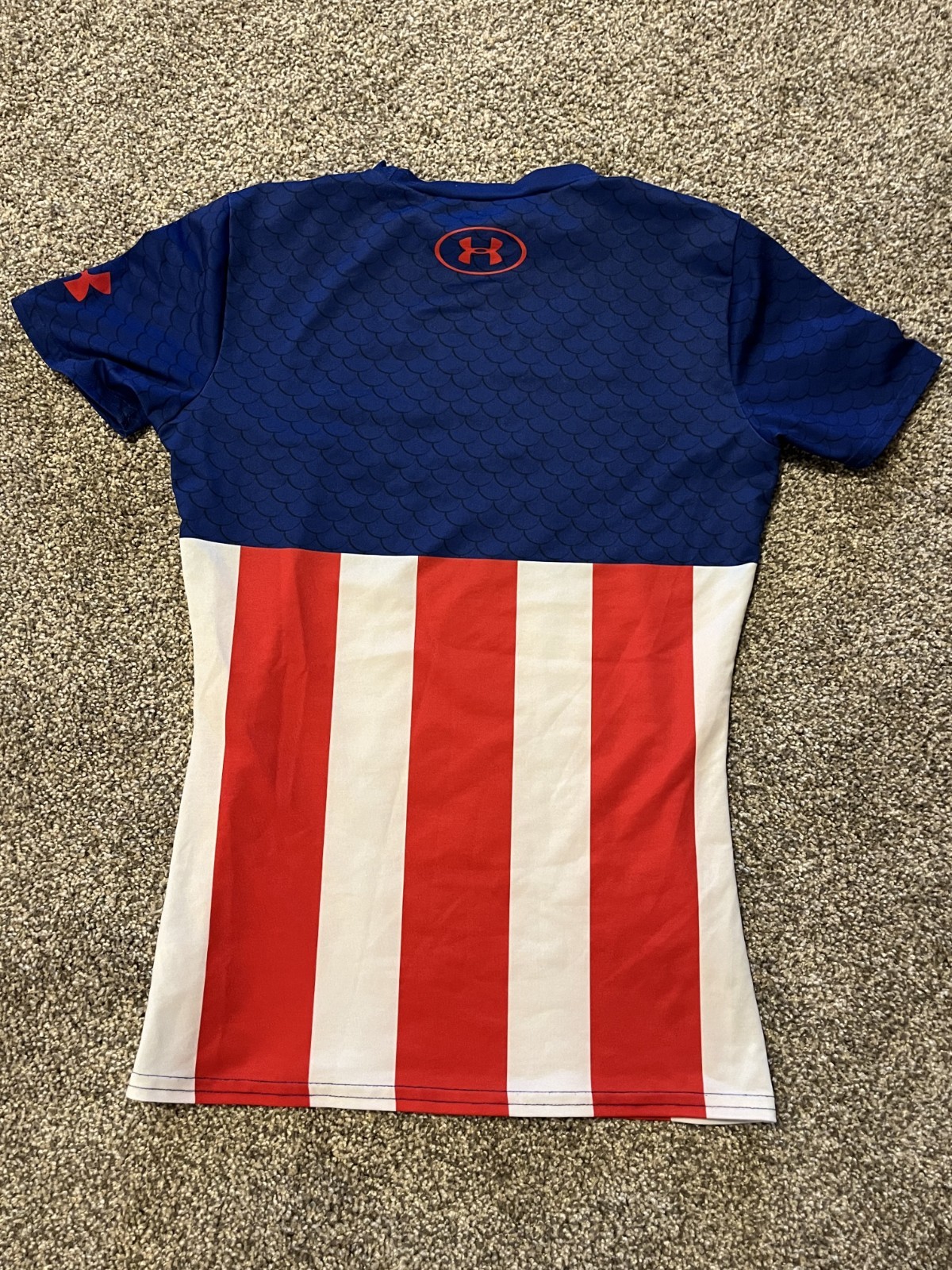Under Armour Captain America Alter Ego Marvel Compression T-shirt Youth Medium gallery