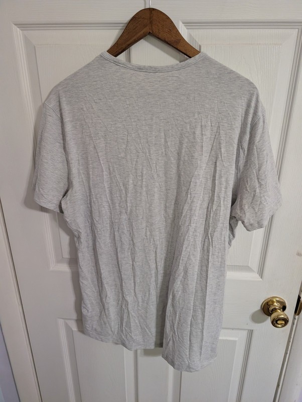 Lululemon Mens Shirt Light Gray Heather Short Sleeve Tee Run Active Size XL gallery
