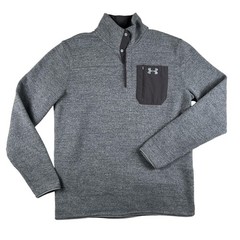 Under Armour Fleece Pullover Mens Large Specialist Henley 2.0 ColdGear 1/4 Zip