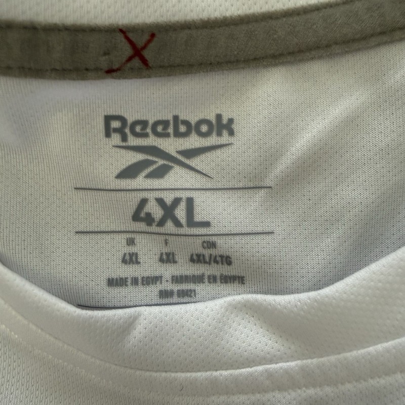 Reebok Speedwick Solid Performance T-Shirt Mens 4XL White Wicking Crewneck NEW gallery