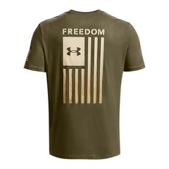 Under Armour 1377056 Men’s UA Freedom Flag Gradient T-Shirt, OD Green, 3X-Large