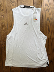 Adidas Men’s White Heat.RDY Training Tank Top | Sleeveless Workout Shirt NWT XL
