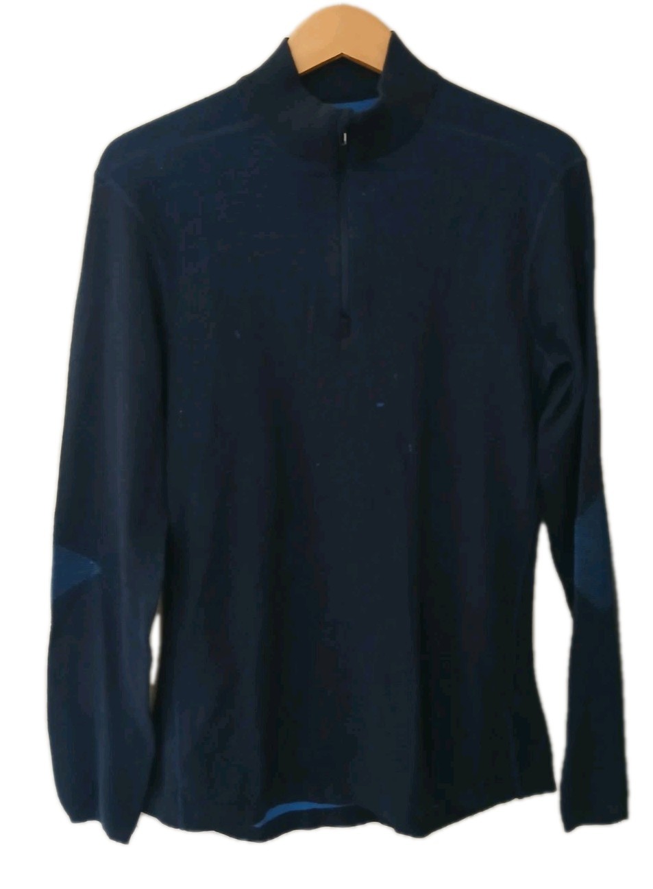 Smartwool Intraknit Thermal Merino Wool 1/4 Zip Base Layer Top Size Large Hike gallery