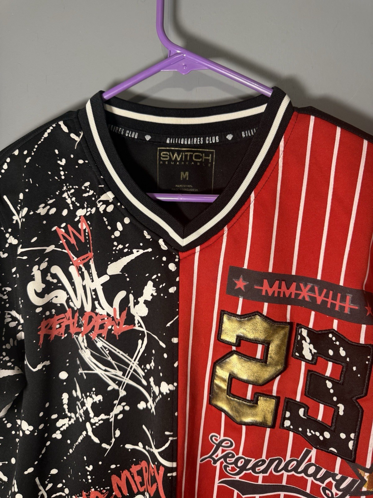 Switch Remarkable Billionaires Club baseball jersey Size M gallery