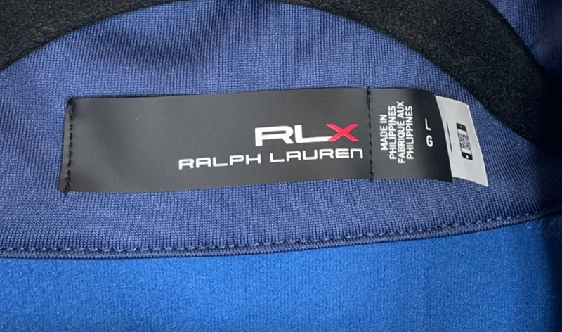 RLX Ralph Lauren Luxury Jersey Pullover Mens L Blue Golf Zip Classic Fit Shirt gallery