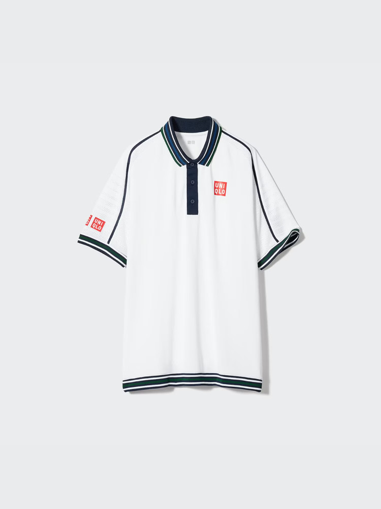 Uniqlo Tennis Kei Nishikori NK Dry EX Polo Shirt - Japan XL/US L - White